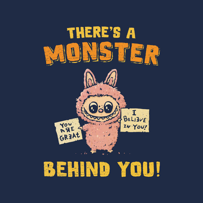 There's A Monster Behind You-Mens-Basic-Tee-kg07