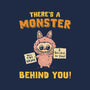 There's A Monster Behind You-Mens-Basic-Tee-kg07