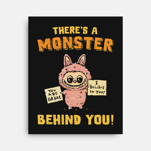 There's A Monster Behind You-None-Stretched-Canvas-kg07