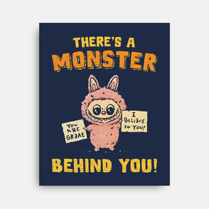 There's A Monster Behind You-None-Stretched-Canvas-kg07