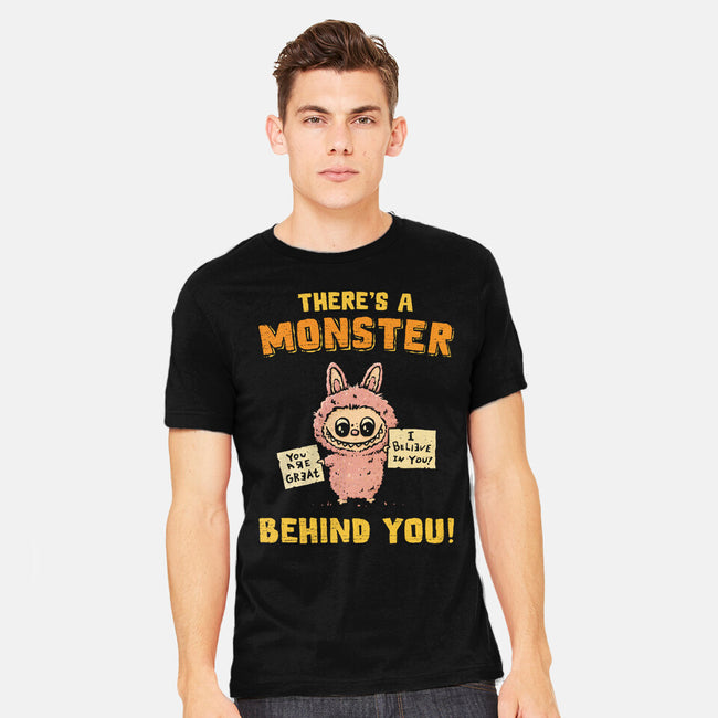There's A Monster Behind You-Mens-Heavyweight-Tee-kg07