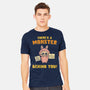 There's A Monster Behind You-Mens-Heavyweight-Tee-kg07
