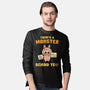 There's A Monster Behind You-Mens-Long Sleeved-Tee-kg07