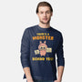 There's A Monster Behind You-Mens-Long Sleeved-Tee-kg07