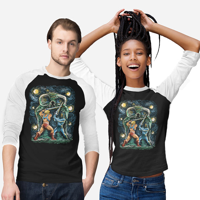 Starry Masters-Unisex-Baseball-Tee-zascanauta