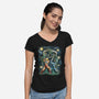 Starry Masters-Womens-V-Neck-Tee-zascanauta