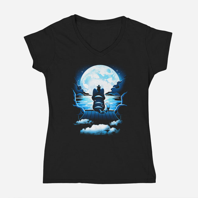Just Believe In The Magic-Womens-V-Neck-Tee-Vallina84