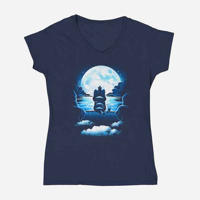 Just Believe In The Magic-Womens-V-Neck-Tee-Vallina84