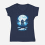 Just Believe In The Magic-Womens-V-Neck-Tee-Vallina84