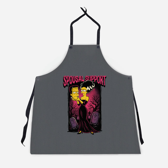 Spousal Support-Unisex-Kitchen-Apron-P1yu5h