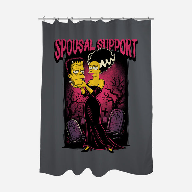 Spousal Support-None-Polyester-Shower Curtain-P1yu5h
