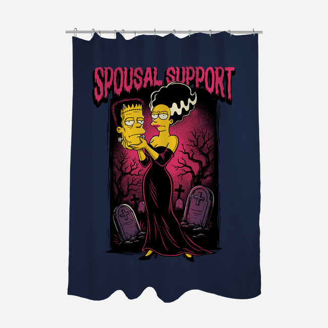 Spousal Support-None-Polyester-Shower Curtain-P1yu5h