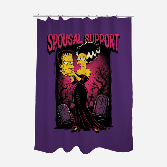Spousal Support-None-Polyester-Shower Curtain-P1yu5h
