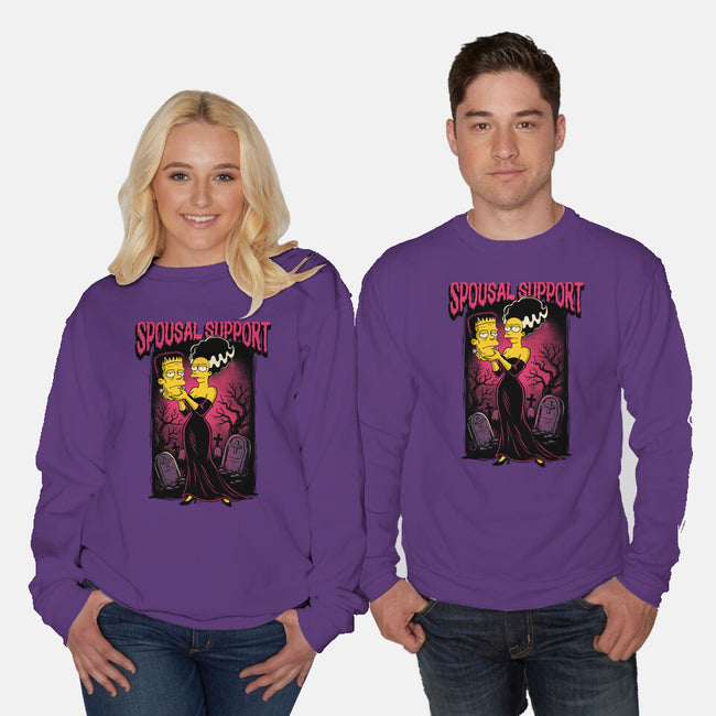Spousal Support-Unisex-Crew Neck-Sweatshirt-P1yu5h