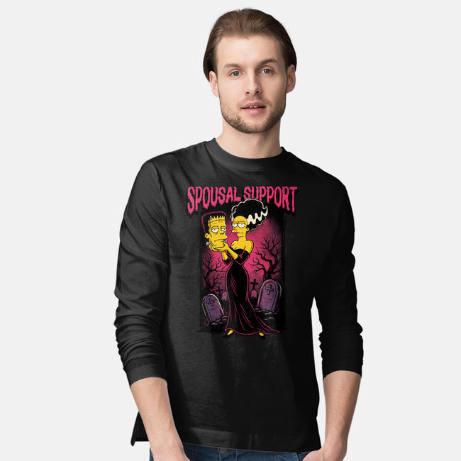 Spousal Support-Mens-Long Sleeved-Tee-P1yu5h