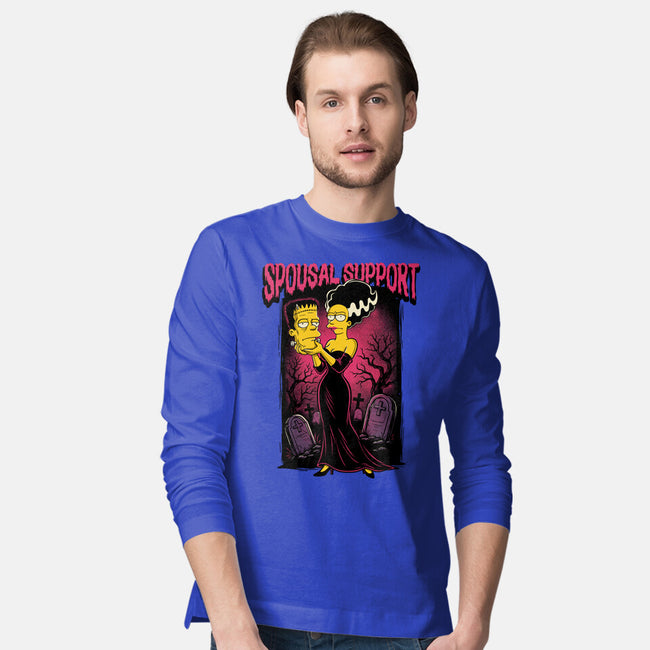 Spousal Support-Mens-Long Sleeved-Tee-P1yu5h