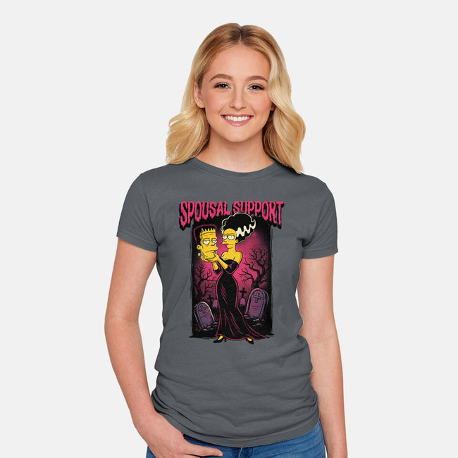 Spousal Support-Womens-Fitted-Tee-P1yu5h