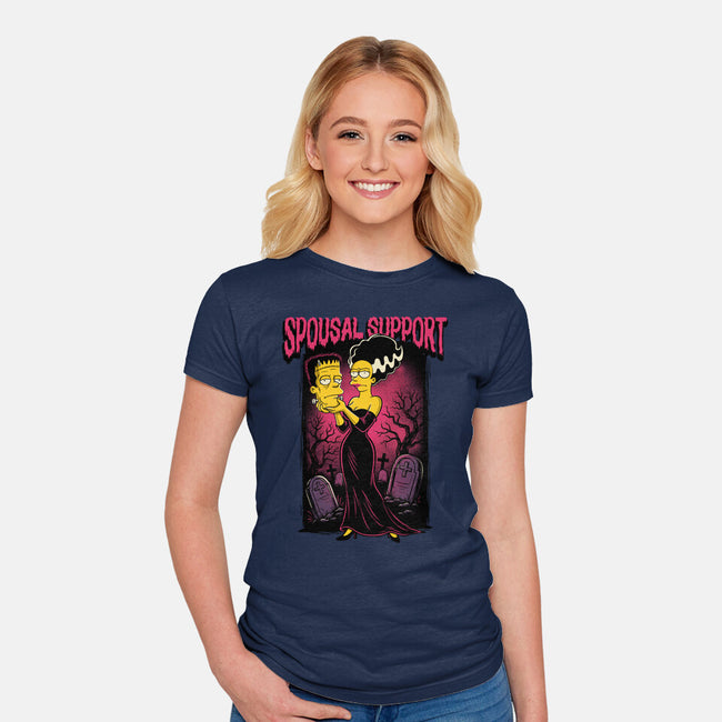 Spousal Support-Womens-Fitted-Tee-P1yu5h