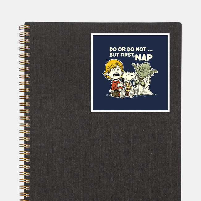 But First Nap-None-Glossy-Sticker-P1yu5h