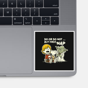 But First Nap-None-Glossy-Sticker-P1yu5h