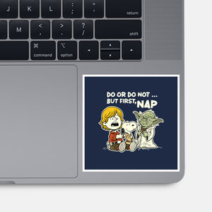 But First Nap-None-Glossy-Sticker-P1yu5h
