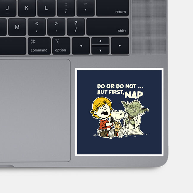But First Nap-None-Glossy-Sticker-P1yu5h