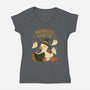 Honkus Pokus-Womens-V-Neck-Tee-ricolaa