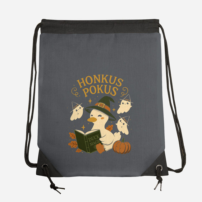 Honkus Pokus-None-Drawstring-Bag-ricolaa