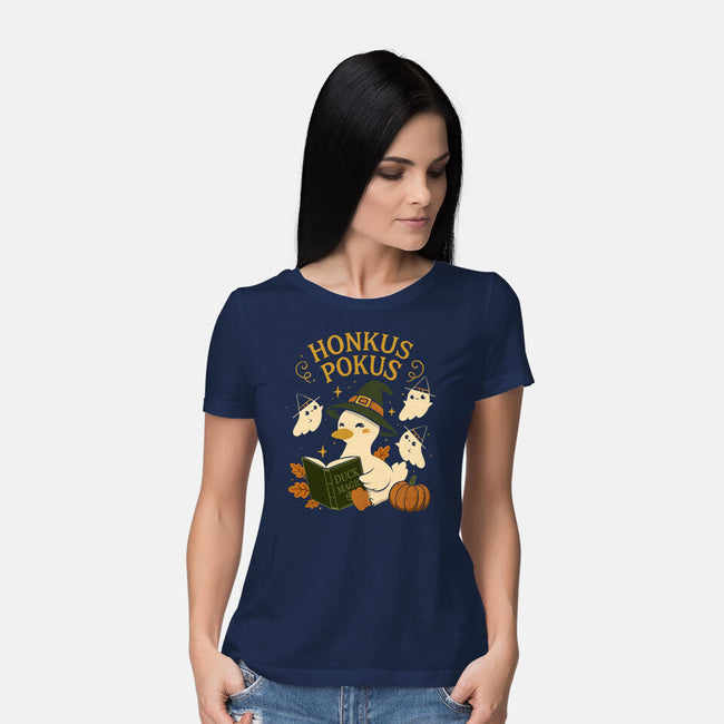 Honkus Pokus-Womens-Basic-Tee-ricolaa