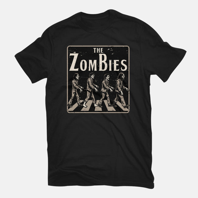 Zombie Album Cover-Mens-Basic-Tee-Studio Mootant