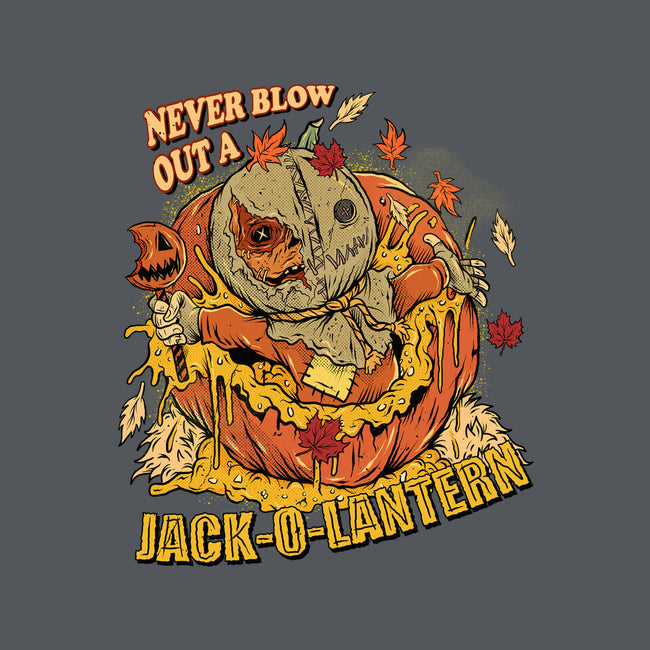 Never Blow Out A Jack-O-Lantern-Womens-V-Neck-Tee-Green Devil