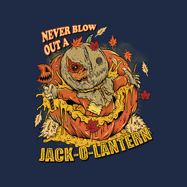 Never Blow Out A Jack-O-Lantern-Womens-V-Neck-Tee-Green Devil