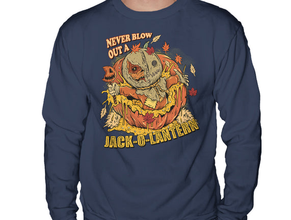 Never Blow Out A Jack-O-Lantern