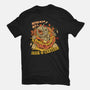 Never Blow Out A Jack-O-Lantern-Womens-Fitted-Tee-Green Devil