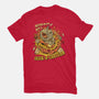 Never Blow Out A Jack-O-Lantern-Womens-Fitted-Tee-Green Devil