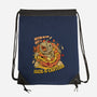 Never Blow Out A Jack-O-Lantern-None-Drawstring-Bag-Green Devil
