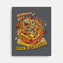 Never Blow Out A Jack-O-Lantern-None-Stretched-Canvas-Green Devil