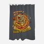 Never Blow Out A Jack-O-Lantern-None-Polyester-Shower Curtain-Green Devil