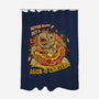 Never Blow Out A Jack-O-Lantern-None-Polyester-Shower Curtain-Green Devil