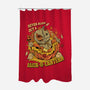 Never Blow Out A Jack-O-Lantern-None-Polyester-Shower Curtain-Green Devil