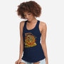Never Blow Out A Jack-O-Lantern-Womens-Racerback-Tank-Green Devil