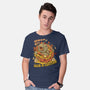 Never Blow Out A Jack-O-Lantern-Mens-Basic-Tee-Green Devil