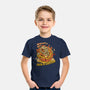 Never Blow Out A Jack-O-Lantern-Youth-Basic-Tee-Green Devil