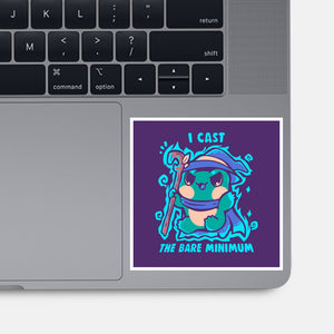 The Bare Minimum Spell-None-Glossy-Sticker-TechraNova