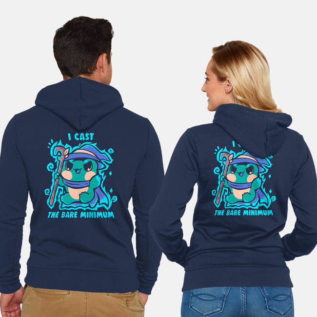 The Bare Minimum Spell-Unisex-Zip-Up-Sweatshirt-TechraNova