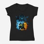 Upper 3 Battle-Womens-V-Neck-Tee-rmatix