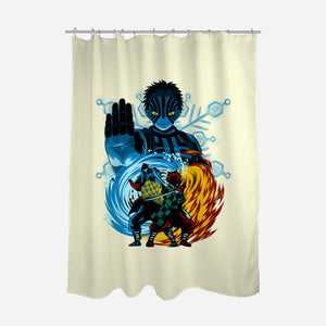 Upper 3 Battle-None-Polyester-Shower Curtain-rmatix