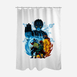 Upper 3 Battle-None-Polyester-Shower Curtain-rmatix