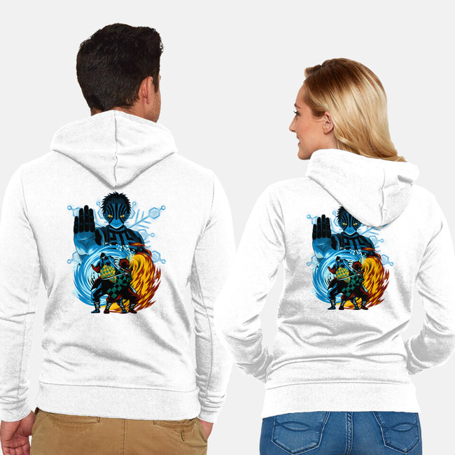 Upper 3 Battle-Unisex-Zip-Up-Sweatshirt-rmatix