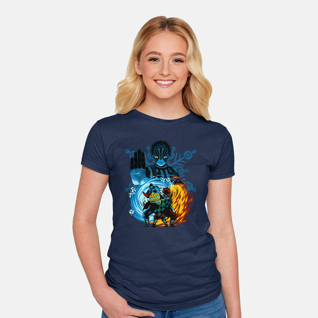 Upper 3 Battle-Womens-Fitted-Tee-rmatix